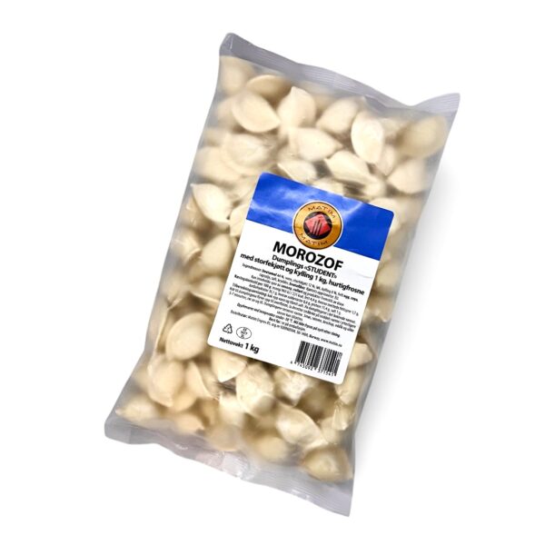 Pelmeni «Student» med storfekjøtt og kylling stor størrelse (13g) 1kg