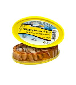 Sildefilet marrinade på svensk i olje Elanders 210g