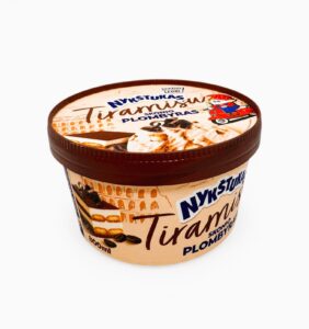 Kremost iskrem med tiramisufyll og kjeksbiter NYKŠTUKAS 800ml