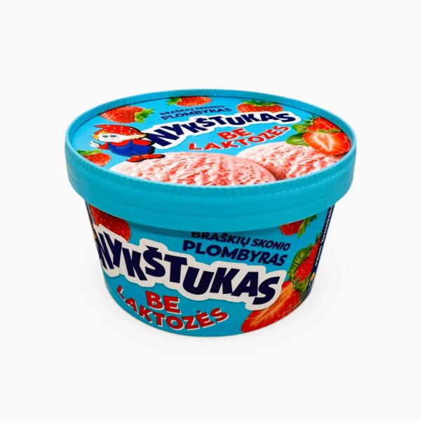 LACTOSE FREE Jordbær iskrem NYKŠTUKAS 800ml