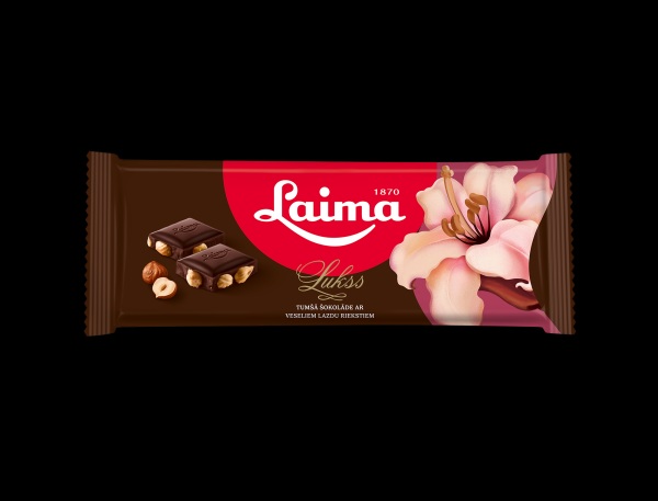 Sjokolade med hele hasselnøtter Laima 190g