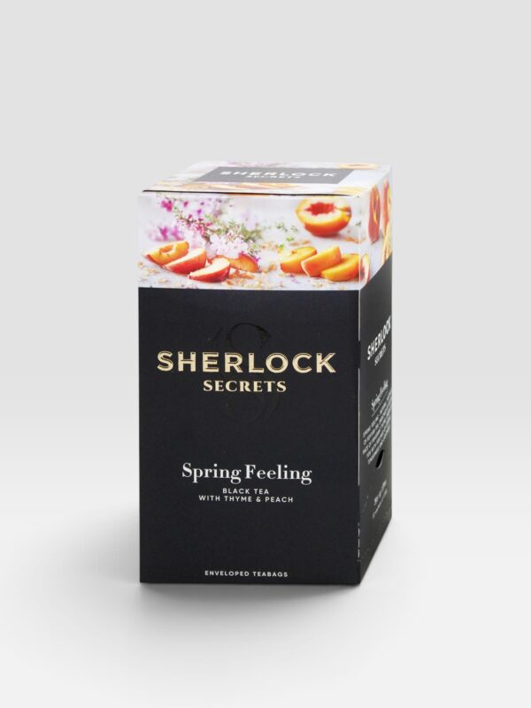 Sherlock Secrets Spring Feeling Black Tea with Thyme and Peach Flavor 1.8gx22 1 1731393484 s1350x1350