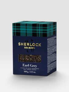 Sherlock Secrets Earl Grey with bergamot and lemon Black Tea 100g